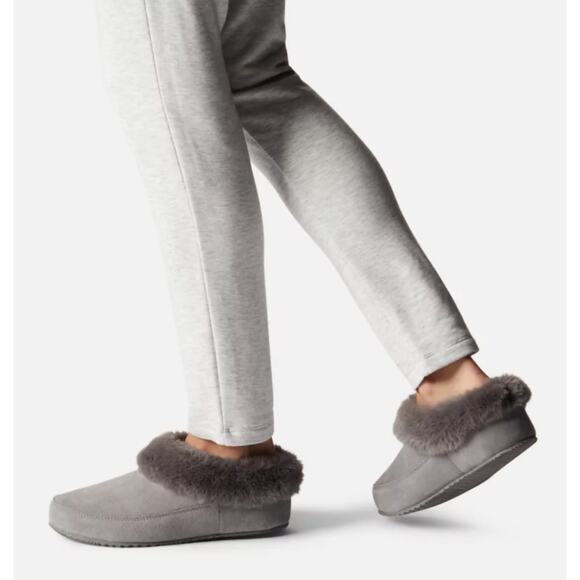 New Sorel Coffee Run Slippers in Quarry Suede Women's Size 10 - Picture 2 of 10